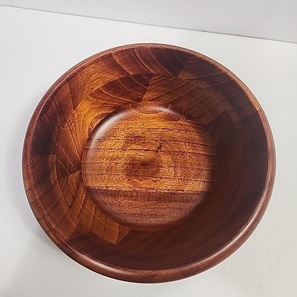 Large Wooden Salad Bowl w/4 Serving Bowls - Picture 13 of 13